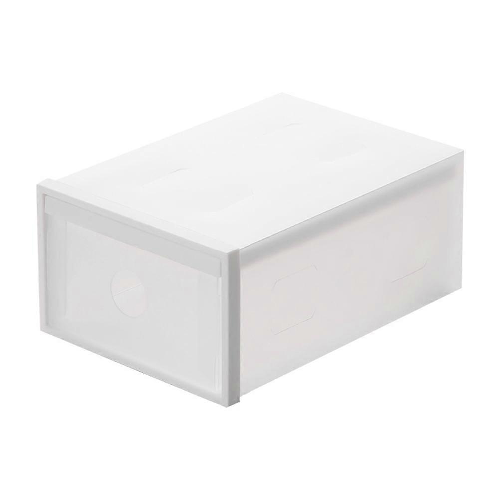 Under Table Hidden Organizer Multifunctional Storage Box White for Home Office Supplies Daily Use 1Set