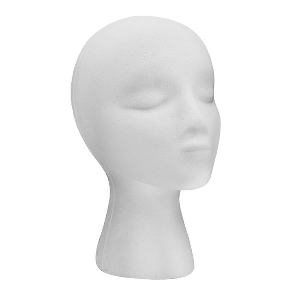 Female Mannequin Head for Wig Display Smooth White Perfect for Salon and Shop Use 1pc