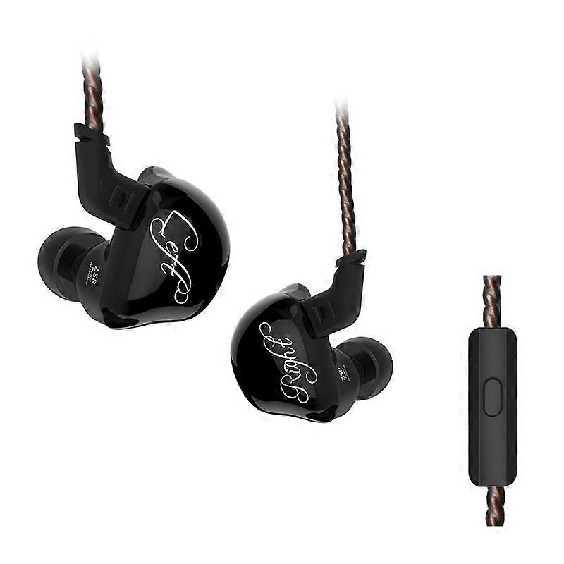 ZSR In-ear Wired Earphone, ZSR Mic Version(Black)