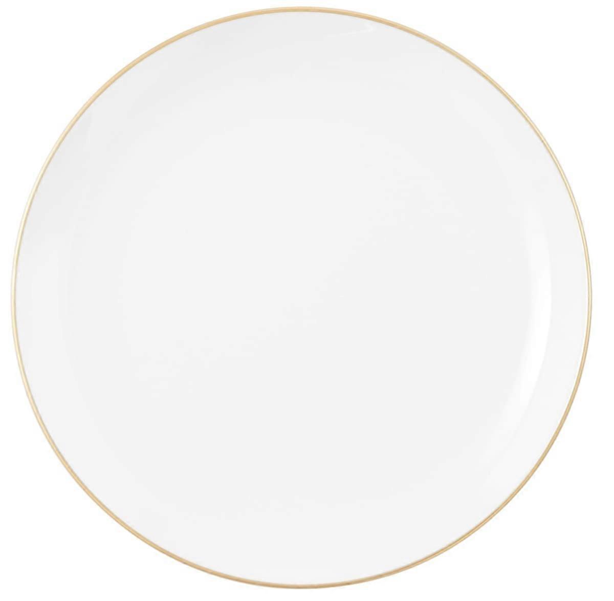 Gold Rim Bread Plate 17.5 cm Diameter, Gold Rim Dinnerware, Pattern