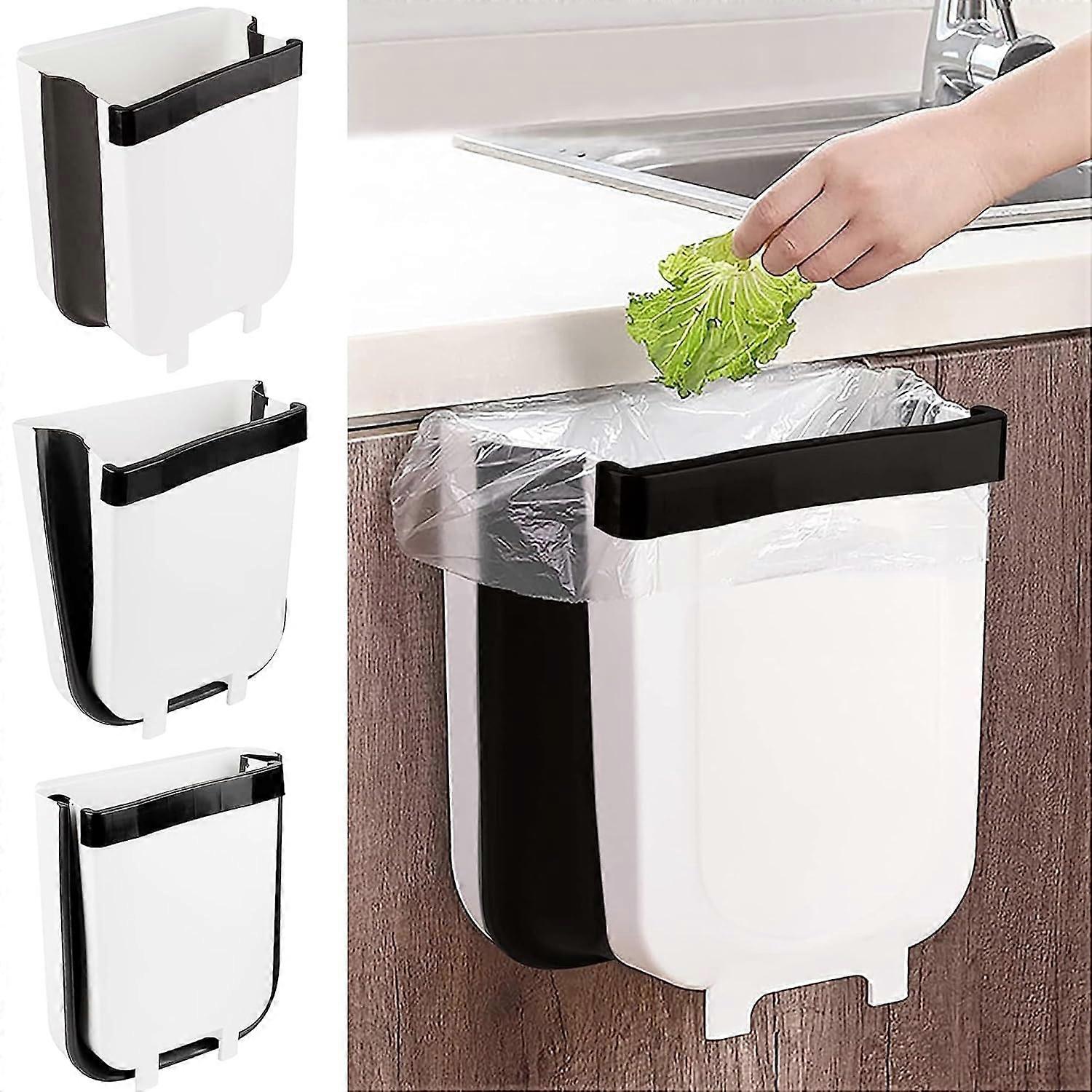 Kitchen Wall-Mounted Foldable Trash Can