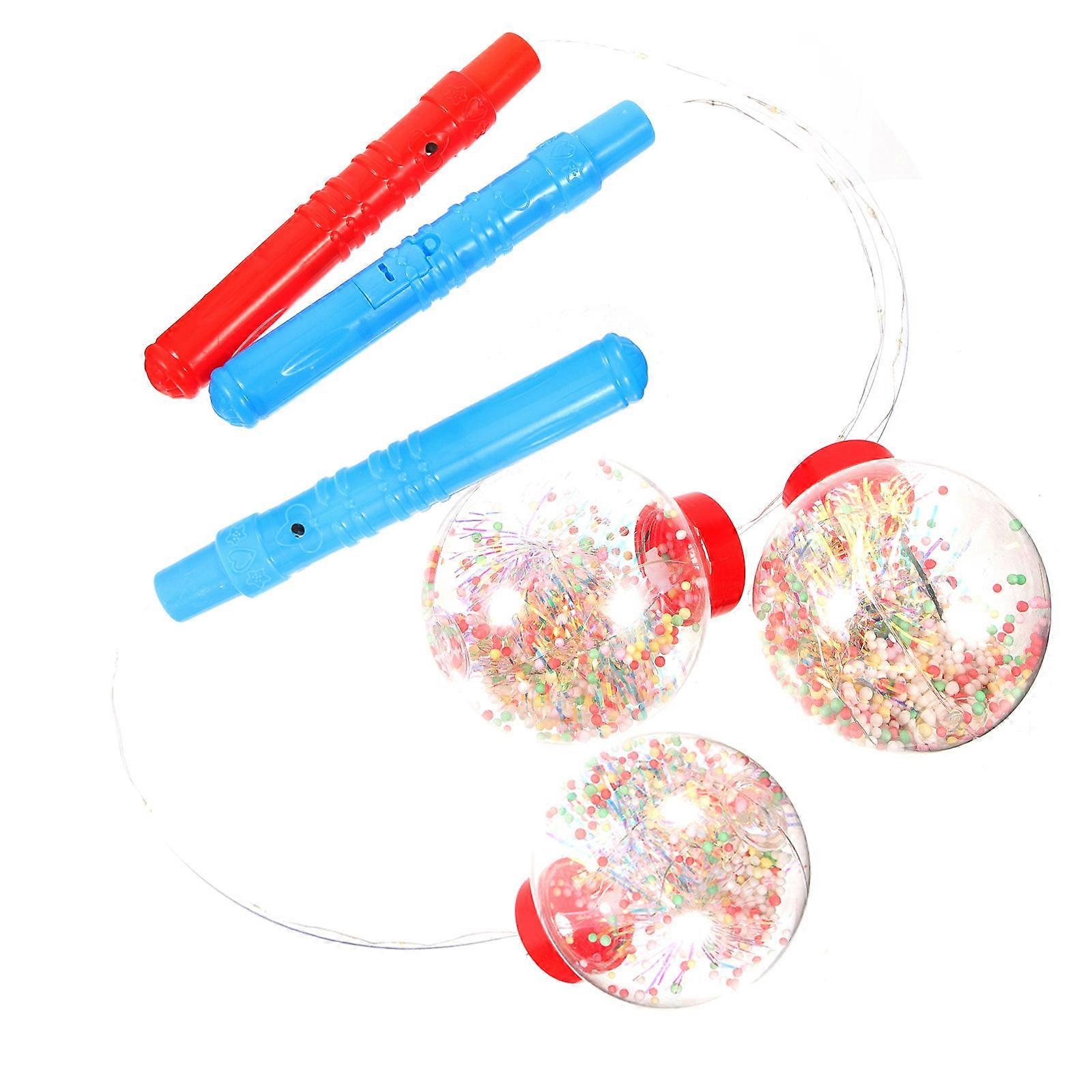 Decorative Lighting Lantern Round Shape For New Year Celebration Multi Color 53x9cm 3Pcs