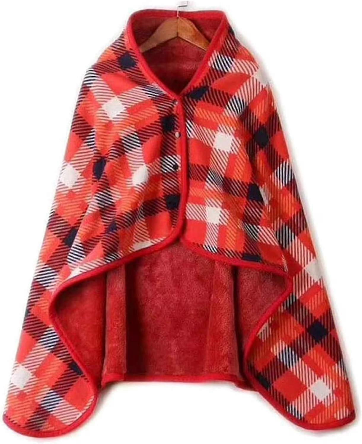Multipurpose leisure blanket, poncho, wheelchair blanket, scarf, warmer, blue