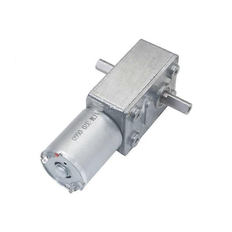 Turbinendrehzahl 24V DC Motor JGY370 Worm Gear Motor Dual Shaft High Torque Self-Locking For Wheelchairs 23 RPM Bracket