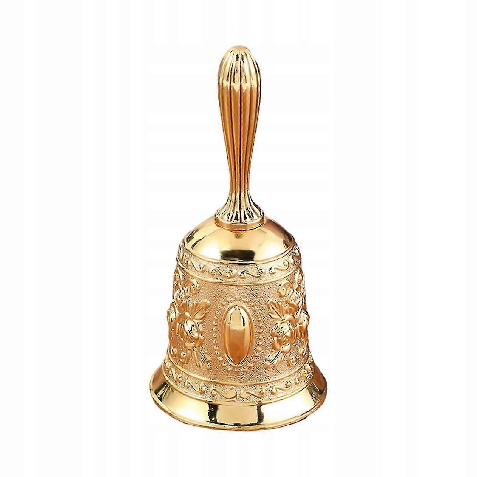 Retro Hand Bell Handicraft Bell, Call Golden