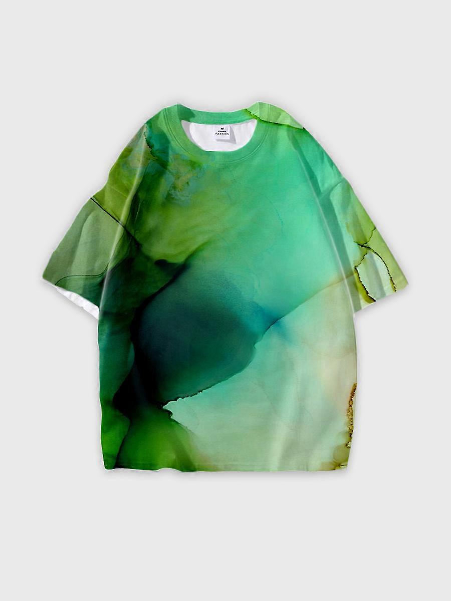 T-shirt round neck Pattern loose short sleeve JW3115