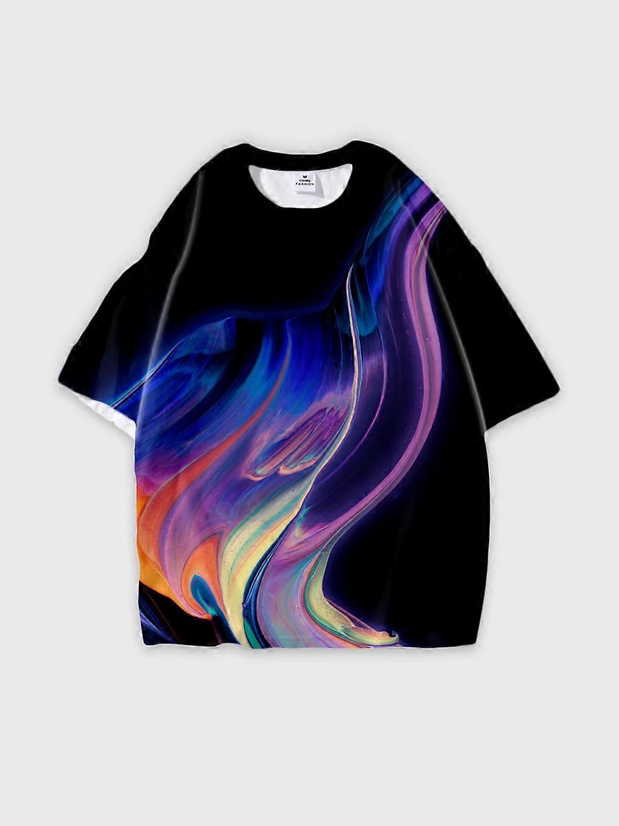 T-shirt round neck Pattern loose short sleeve JW2711