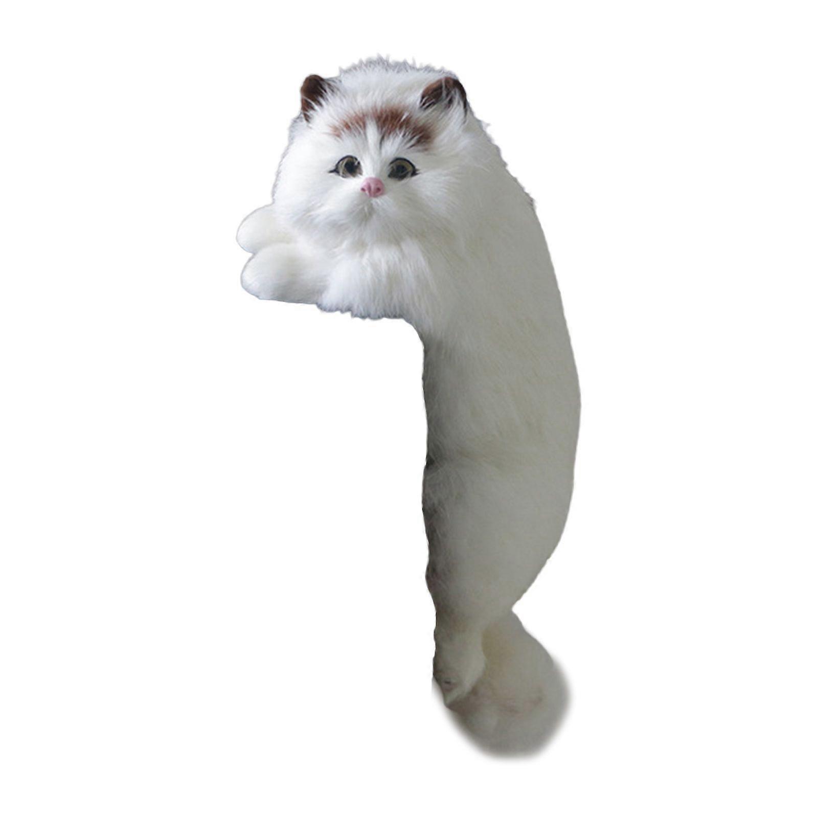 Cute Plush for Cat Figurine Art Ornaments Home Desk TV Hanging Toy Simulation fo