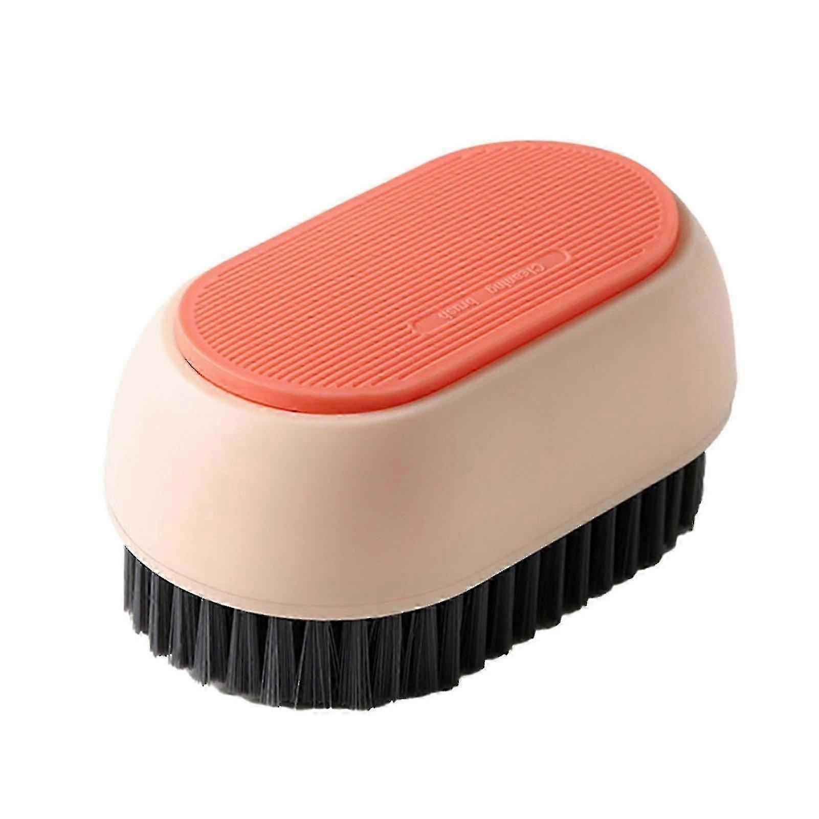 Multi-function cleaning brush Easy to hold household cleaning brush pink
