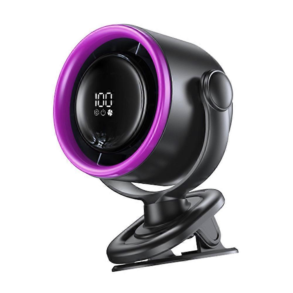 LS02 Desktop Bladeless Clip Fan Touch Control 180 Degree Oscillation Multi Wind Speed Summer Cooling Fan
