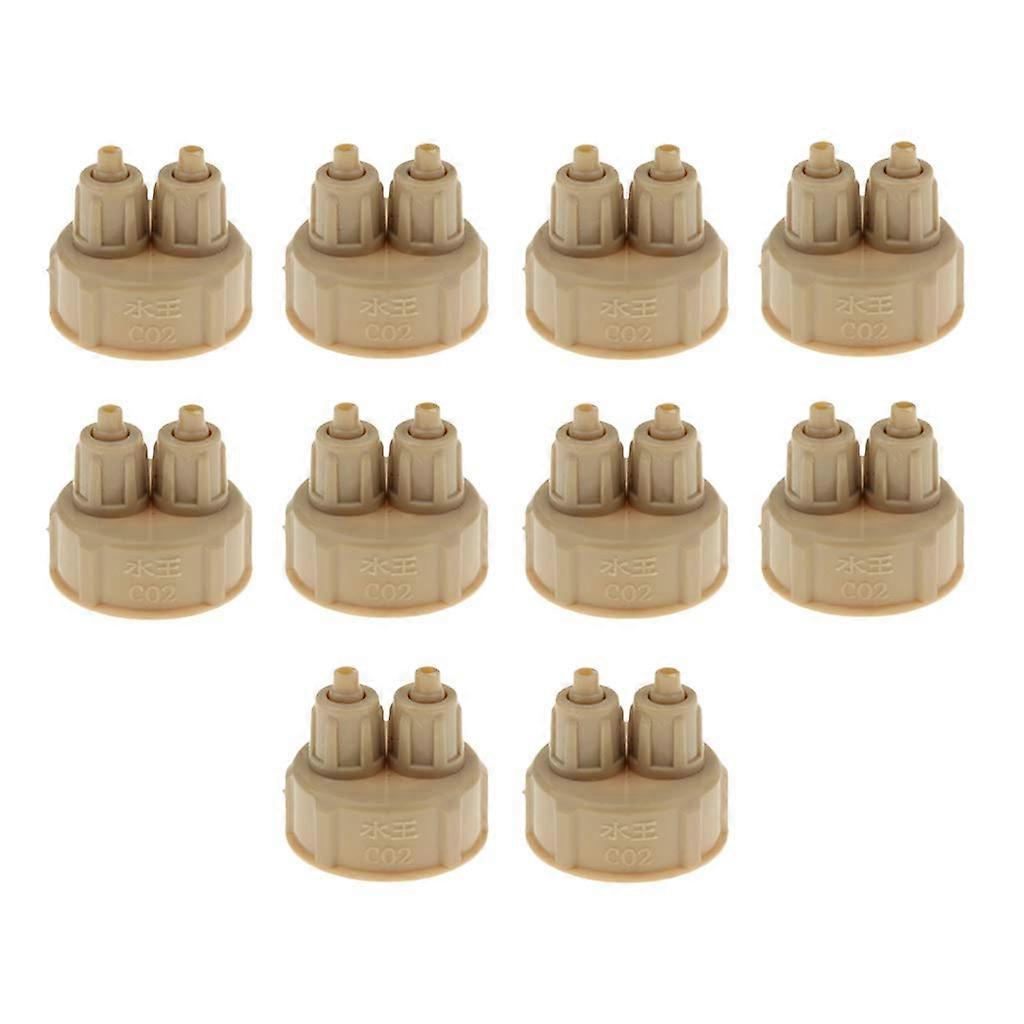 2 x CO2 DIY Reactor Bottle Caps for Aquarium CO2 Diffuser Air Generator