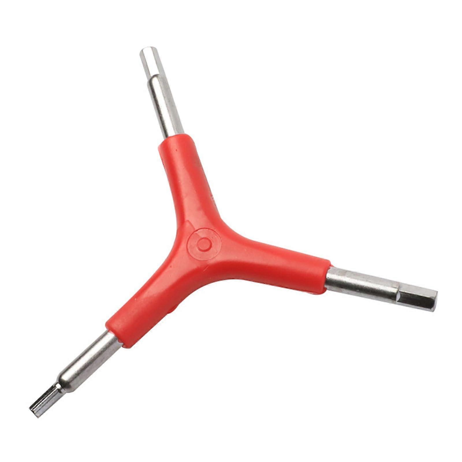 Hexagonal Screwdriver Tool 3 Way 4/5/6 Mm Y Shaped Wrench Spanner for Bicycle Repair and Cycle Maintenance