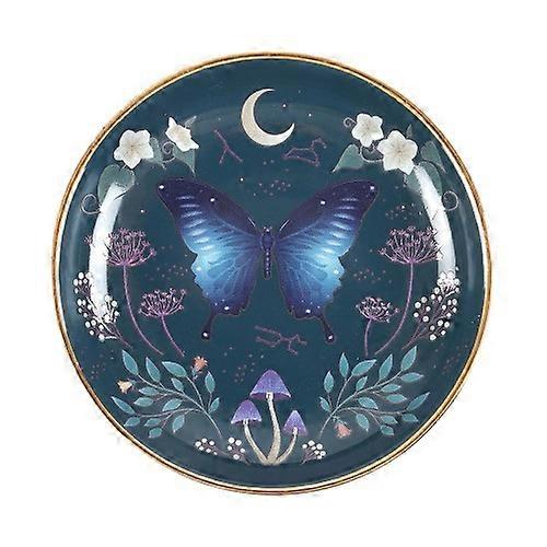 Something Different Midnight Moth Round Trinket Dish