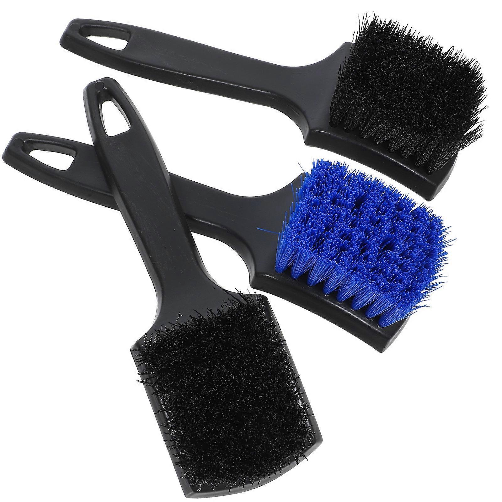 Soft Bristle Car Tire Brush Set with Comfortable Handle – Durable Crevice Cleaning Tool for Wheel Hubs and Rims