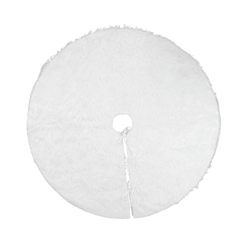 Fuzzy Tree Skirt Style Tree Base Mat 78CM Perfect for Hotels Offices and Bars 1Pack