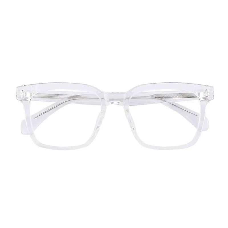Oversized Reading Glasses Large Square Blue Light Blocking Computer Glasses Anti-Glare Clear Color +3.00 Diopter