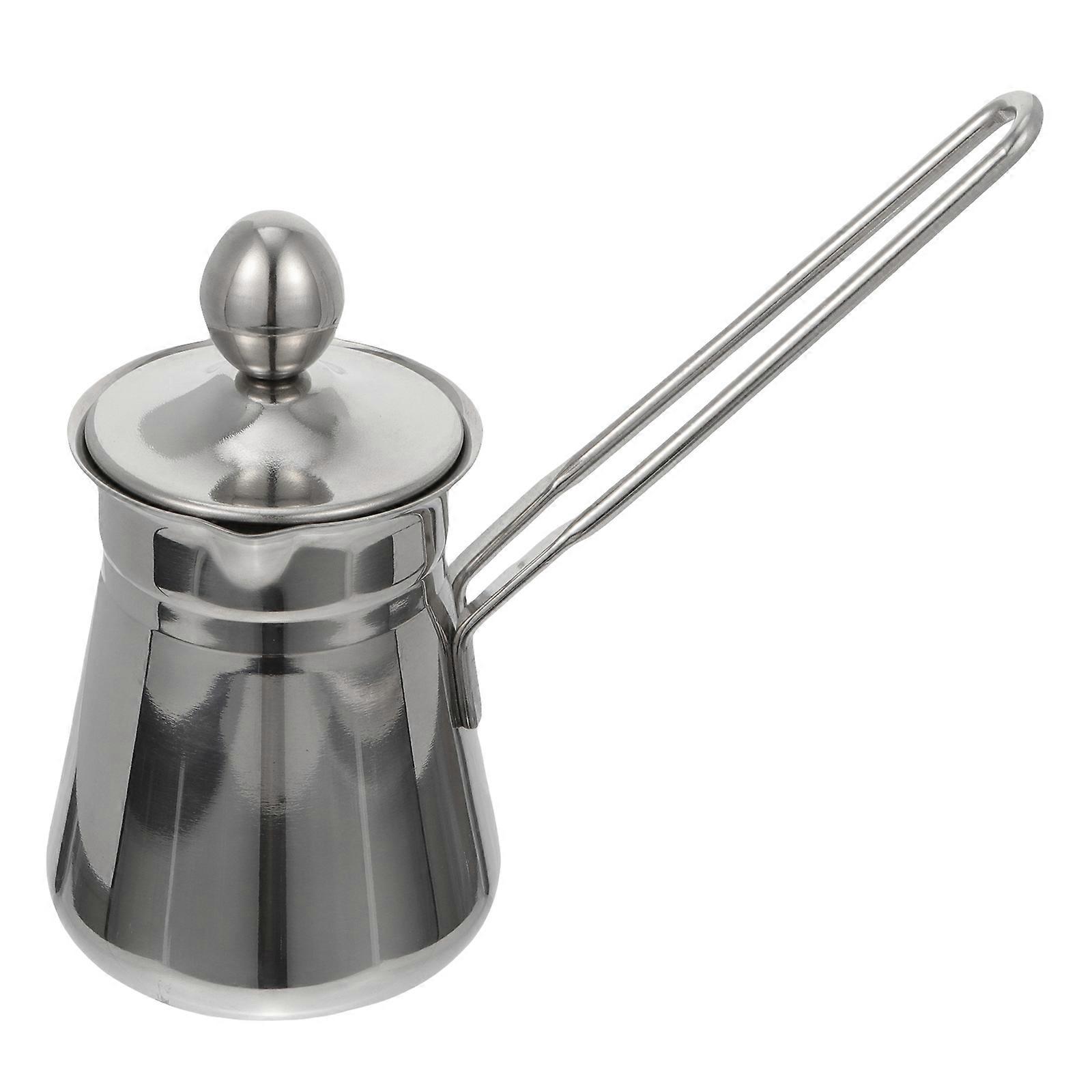 Stainless Steel Frothing Cup for Home Use Silver Color with Build and Guide Nozzle Design 1pc