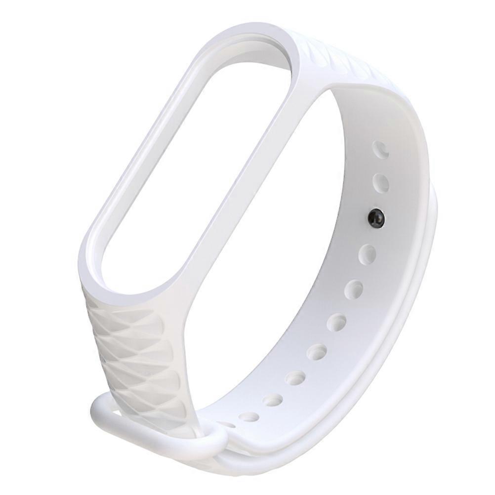 Silicone Wristband Replacement for 3 Fashion Stylish Durable White Color Adjustable