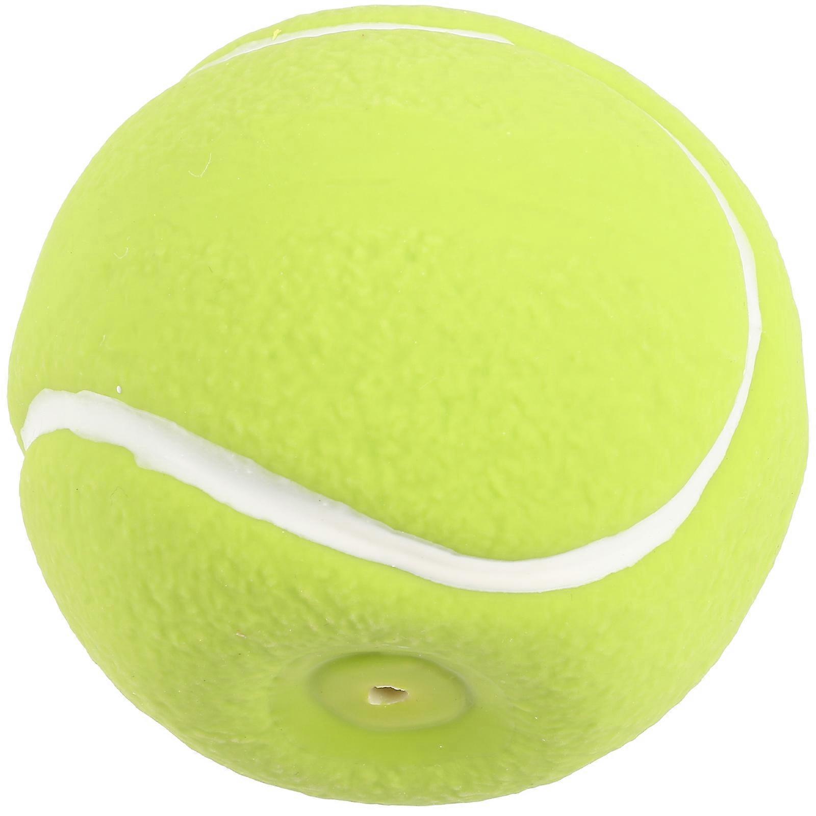 Pet Dog Bite Ball Toy for Interactive Play Lightweight Rubber Light Green 2.5 inch