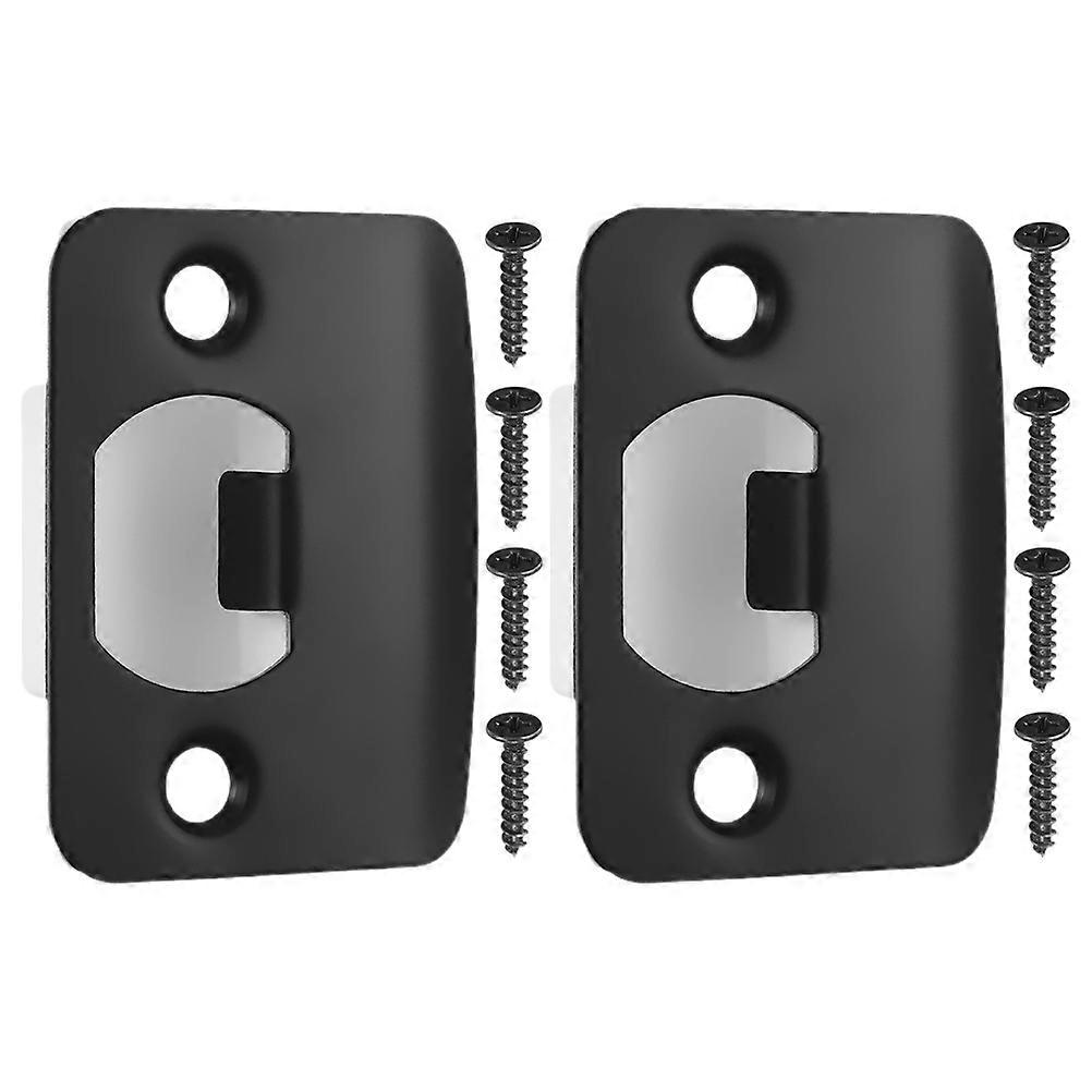 Metal Door Strike Plate Deadbolt Lock Plate with Screws Easy Installation, Durable Design, Secure Lock Guidance