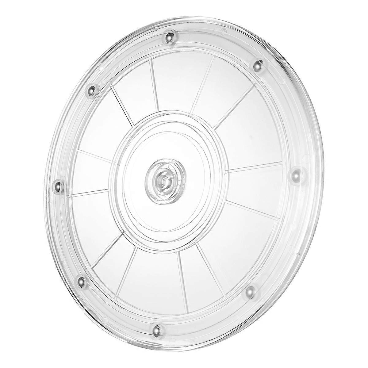 Transparent Acrylic Rotating Cake Stand for Baking and Decorating 8 Inches