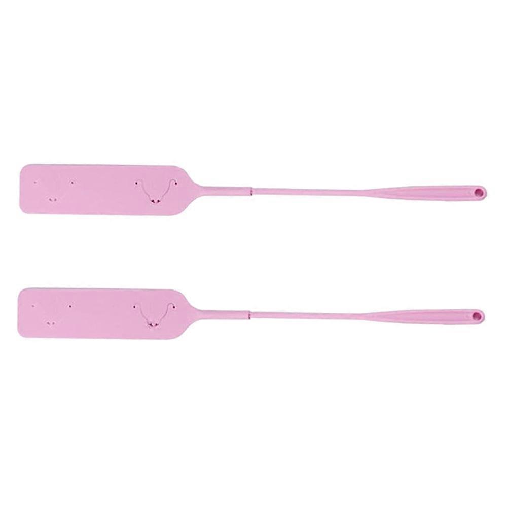 2pcs Long Reach Dust Cleaning Brush Portable Duster for Sofa and Floor with Non Woven Fabric for Home Use Pink