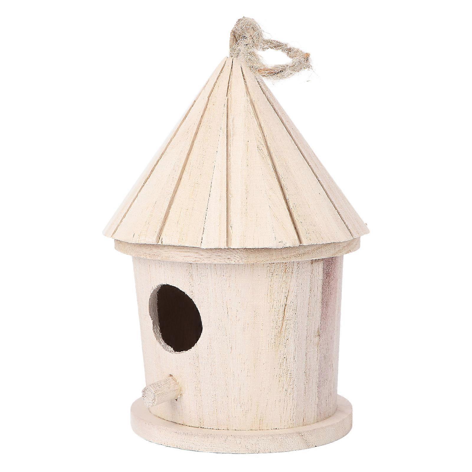 Yellow Bird Nest Hanging Decoration Made of Durable Synthetic Material for Small Birds Comfortable Living Place Tower Design