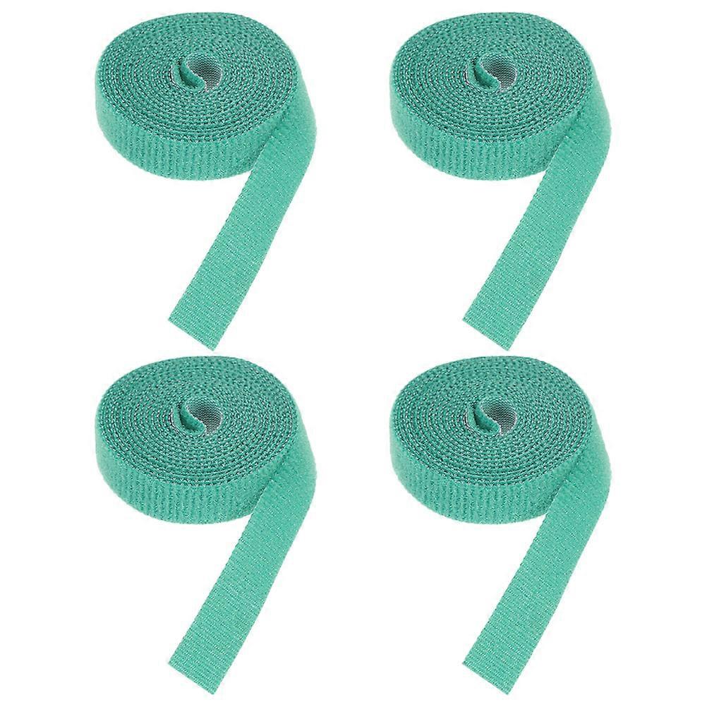 4 Rolls of Garden Plant Ties Tape Hook and Loop Strap Plant Support Tapes Multi purpose Cable Organizer