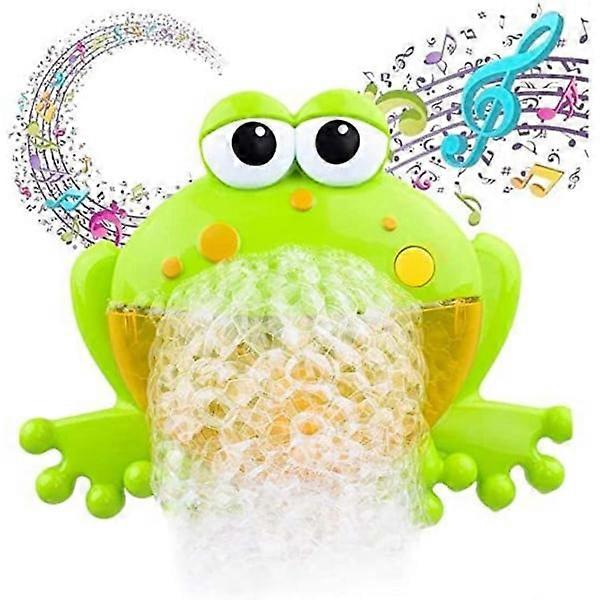 Automatic frog bubble machine for kids bath bubble machine with 12 music.