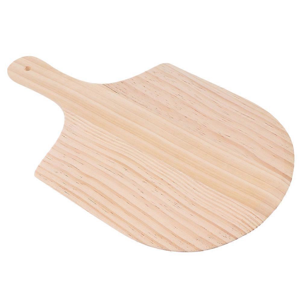 Wood Pizza Peel 1 Set Wooden Cutting Board Cheese Paddle Bread Pizza Platter with Handle for Serving