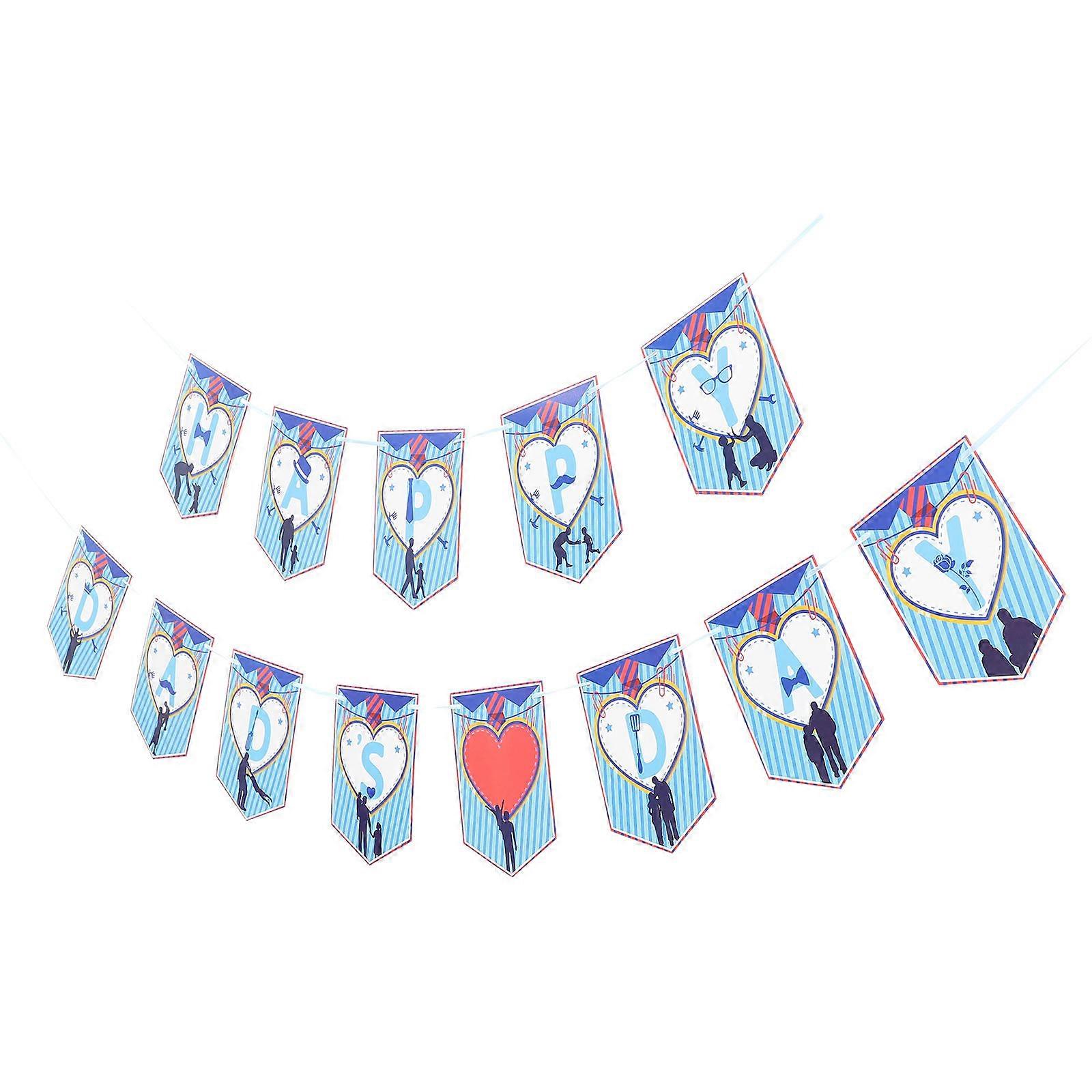 Father's Day Door Banner Layout Decoration Assorted Color 1 Set