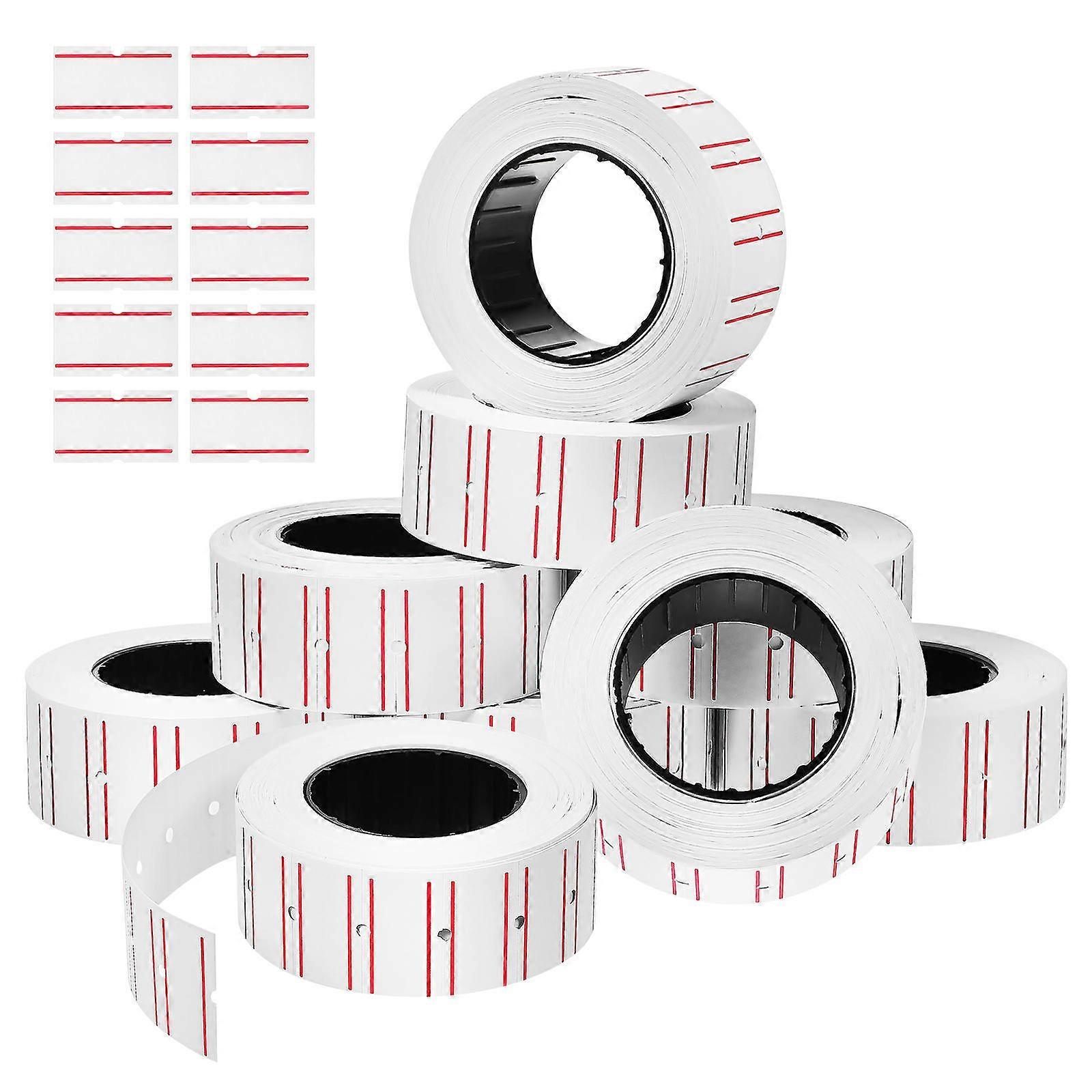 10 Rolls Price Label Stickers for Retail & Office Use, Compatible with Pricing Machines