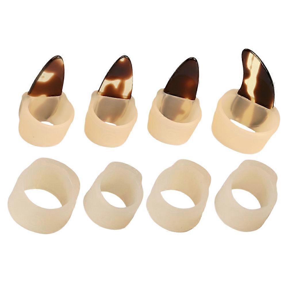 Breathable Nail Protectors Guzheng Nail Covers Made of Silicone Comfortable to Wear 1 Set