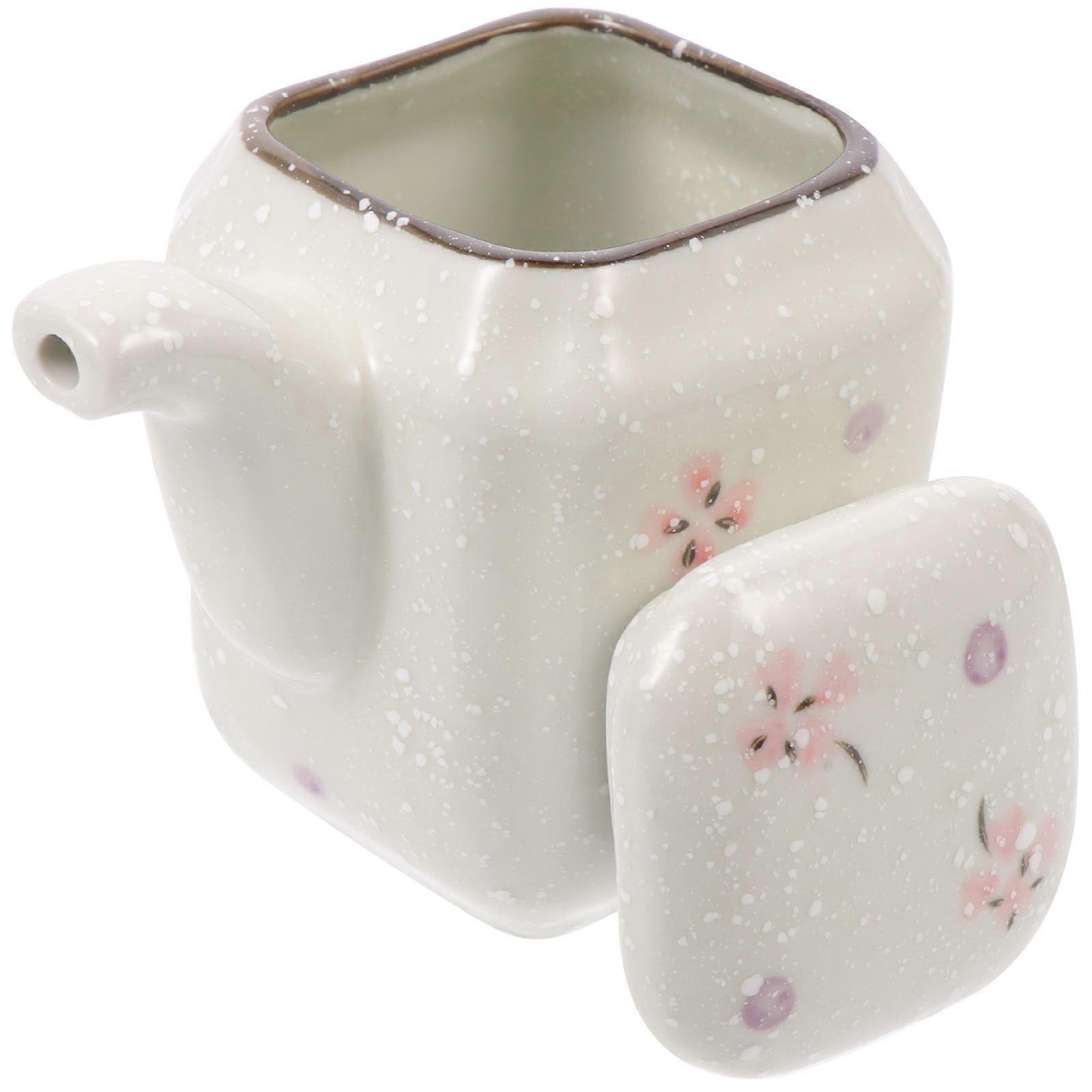 Small Seasoning Containers Storage Jar For Buffet White Ceramic Sauce Dispenser 100ml 1Set Home Organization