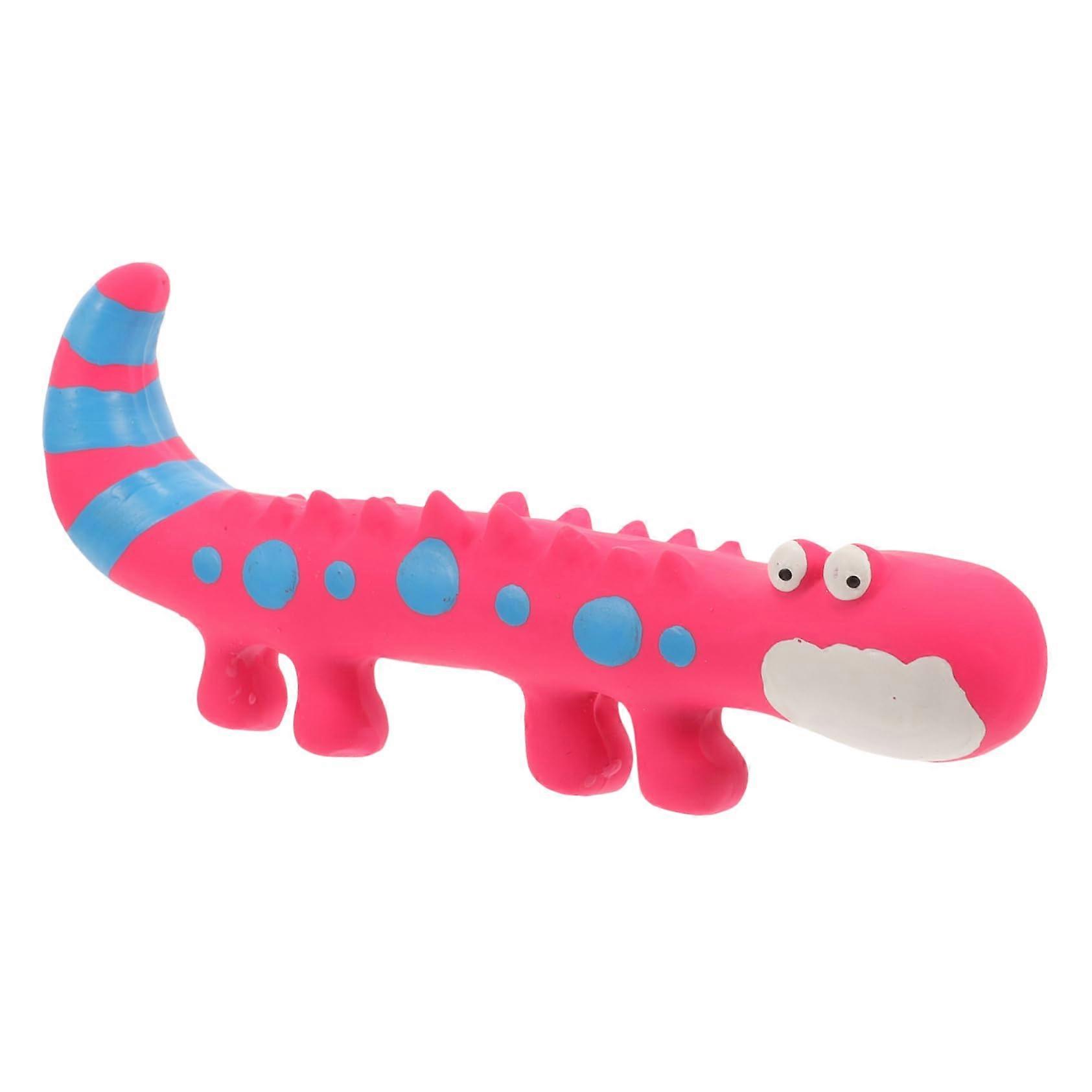 Dog Chew Toy for Puppies with Latex Lizard Design, Squeaky Interactive Play for Pets