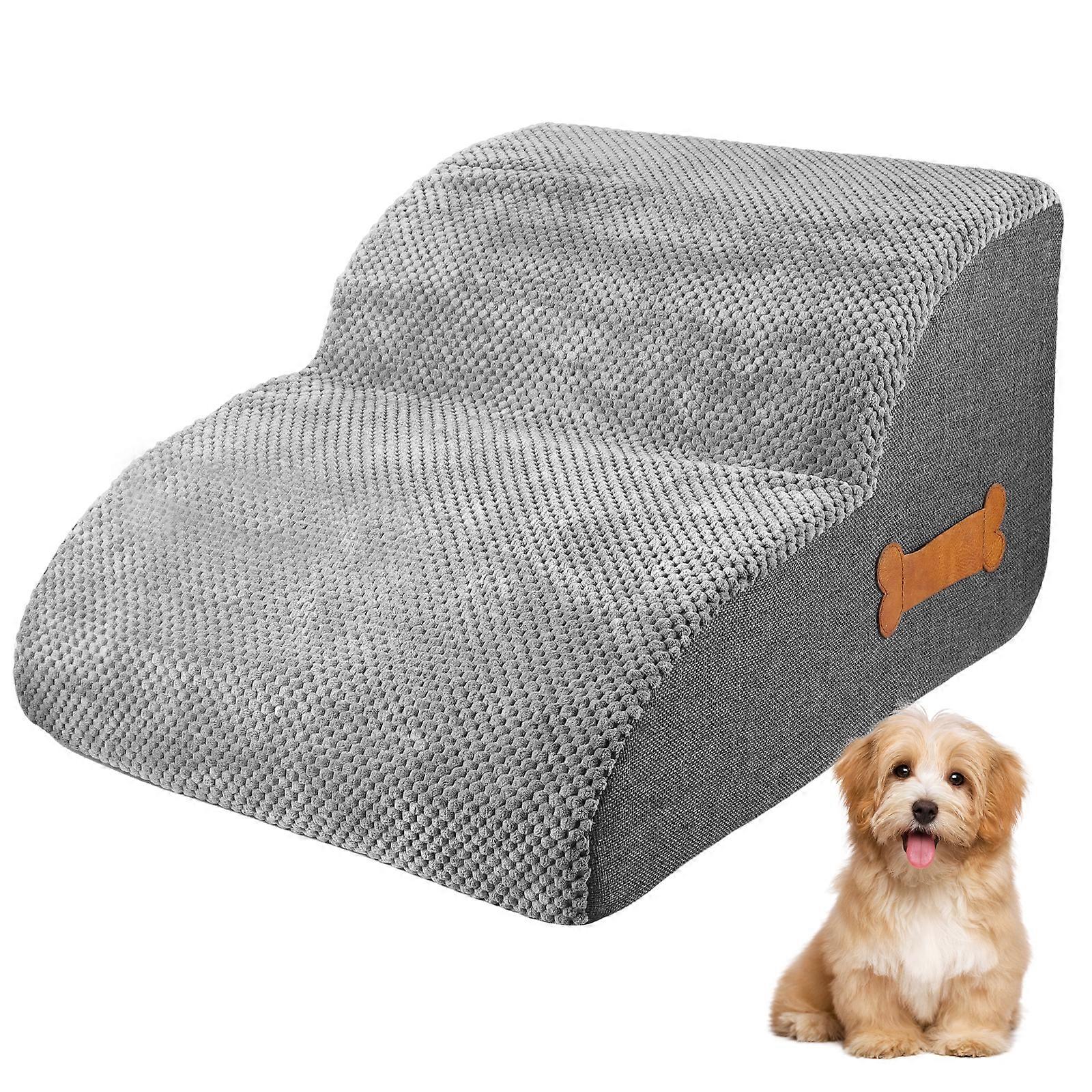 Detachable Sponge Step Pet Stairs_Grey Large Two-Step: 40*55*30