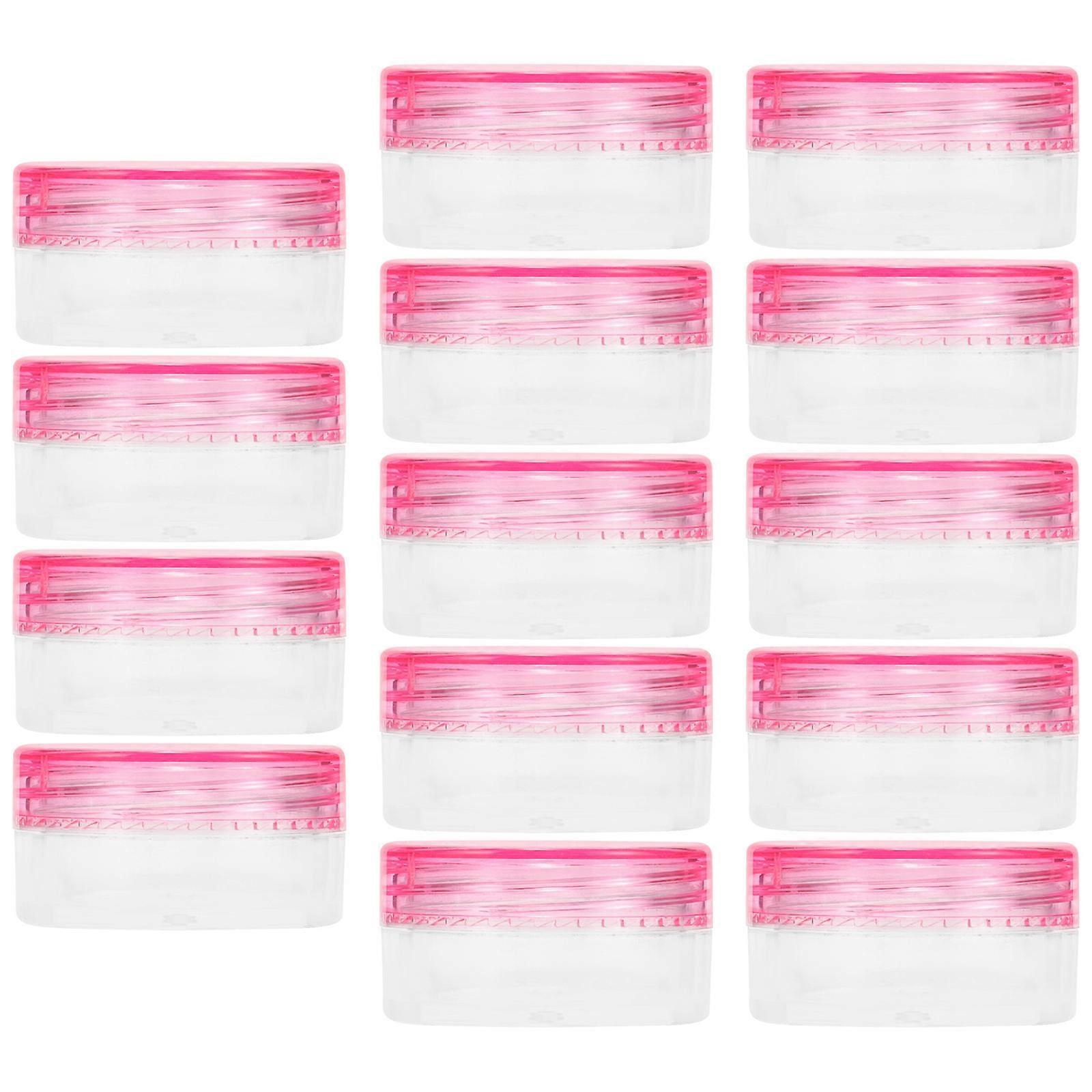 20 Pcs Pink Plastic Cream Bottles for Storage Lightweight and Leak Proof 5g