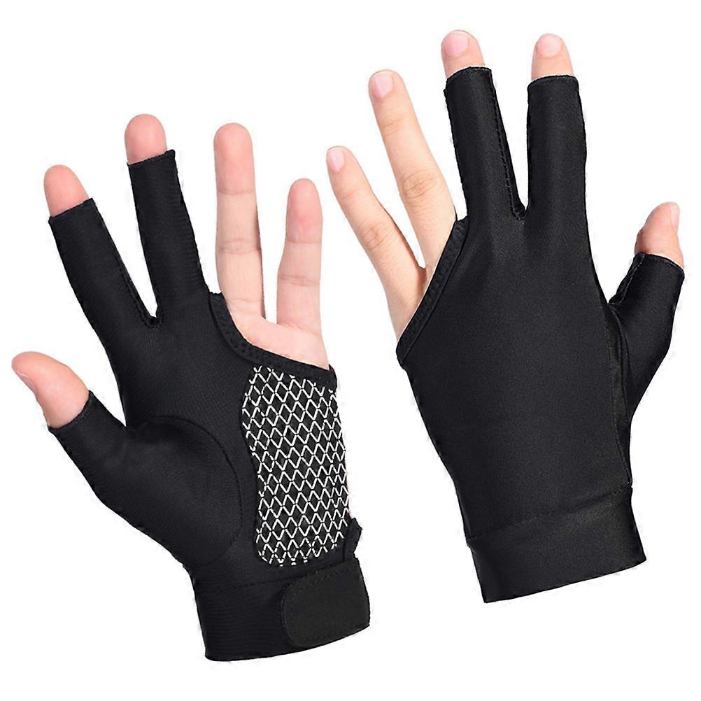 Durable Snooker Gloves for Men and Women, Featuring Anti-slip Silicone Mat