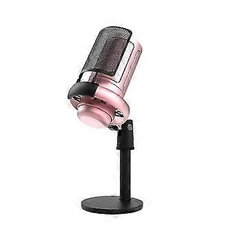 Gaming Microphone, Usb Pc Mic For Podcasts Videos, Streaming, Tripod Stand, Pop Filter, Rgb Indicato