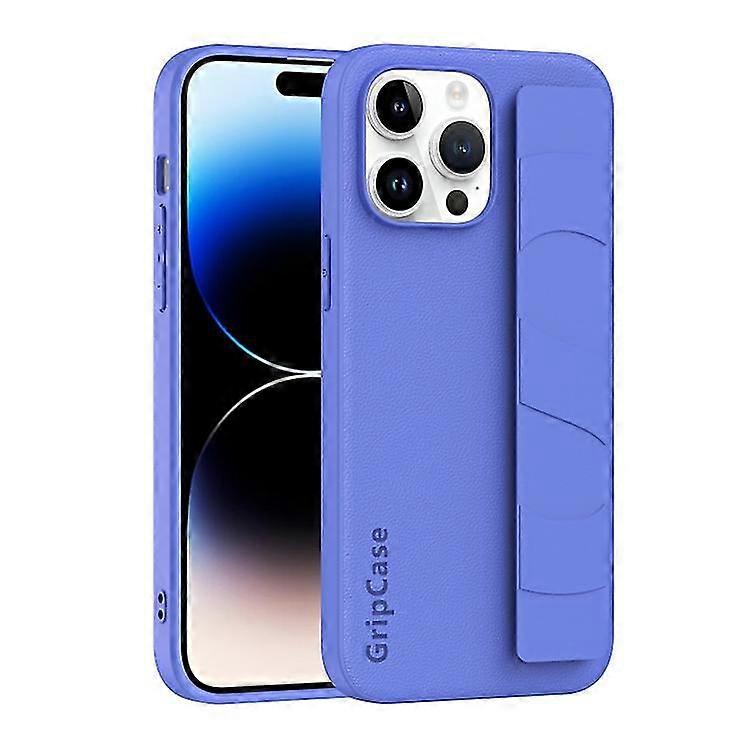 For iPhone 15 Pro Max hud elastisk håndleddsgrep bakdeksel telefondeksel