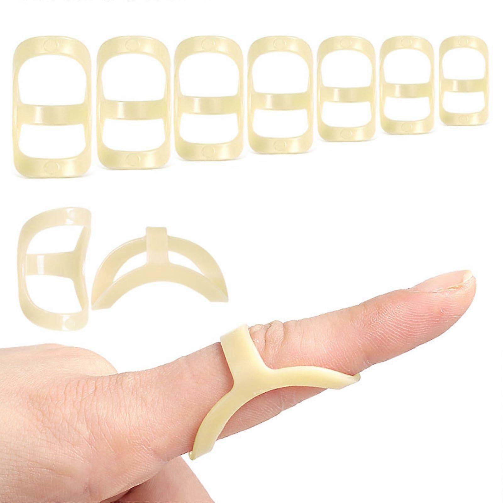 Pack of 7 oval finger splints, mallet finger splint, finger joint protection (sizes 814).