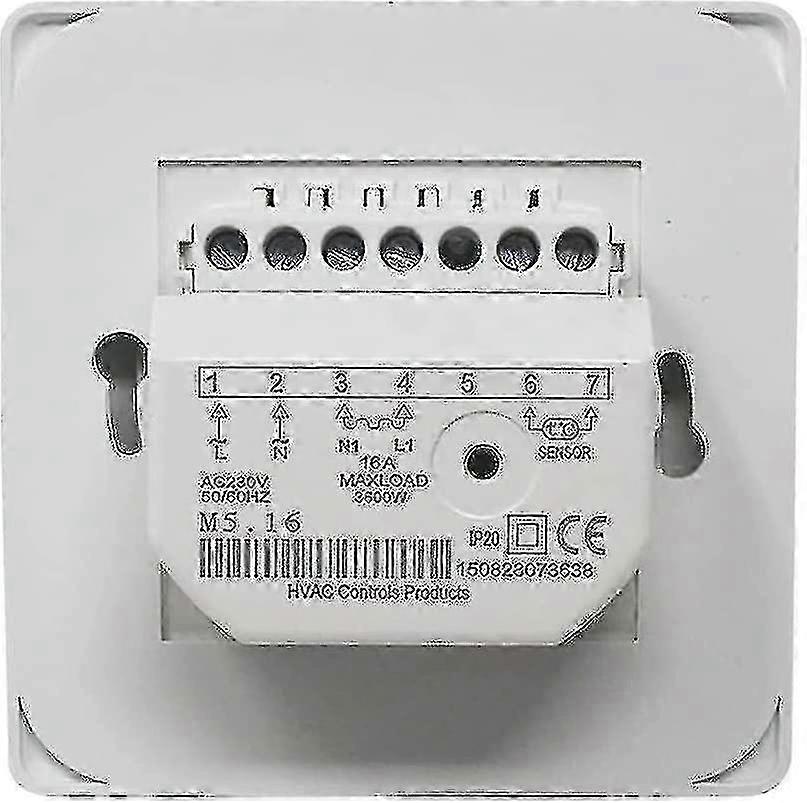 Electric Underfloor Heating Thermostat 220V 16A Mechanical Room Controller with Floor Sensor