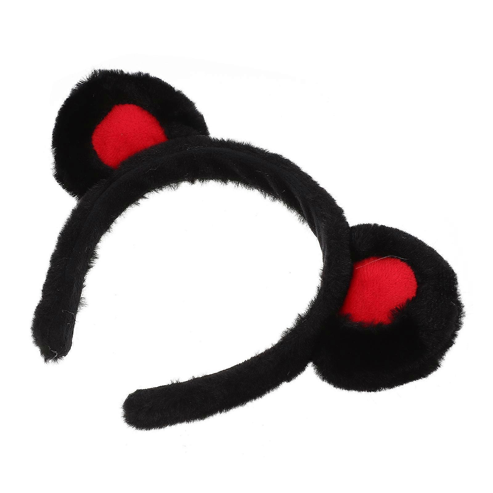 Cloth Cosplay Bear Ear Headwear Black Adorable Bear Ears for Decor Party Headwear