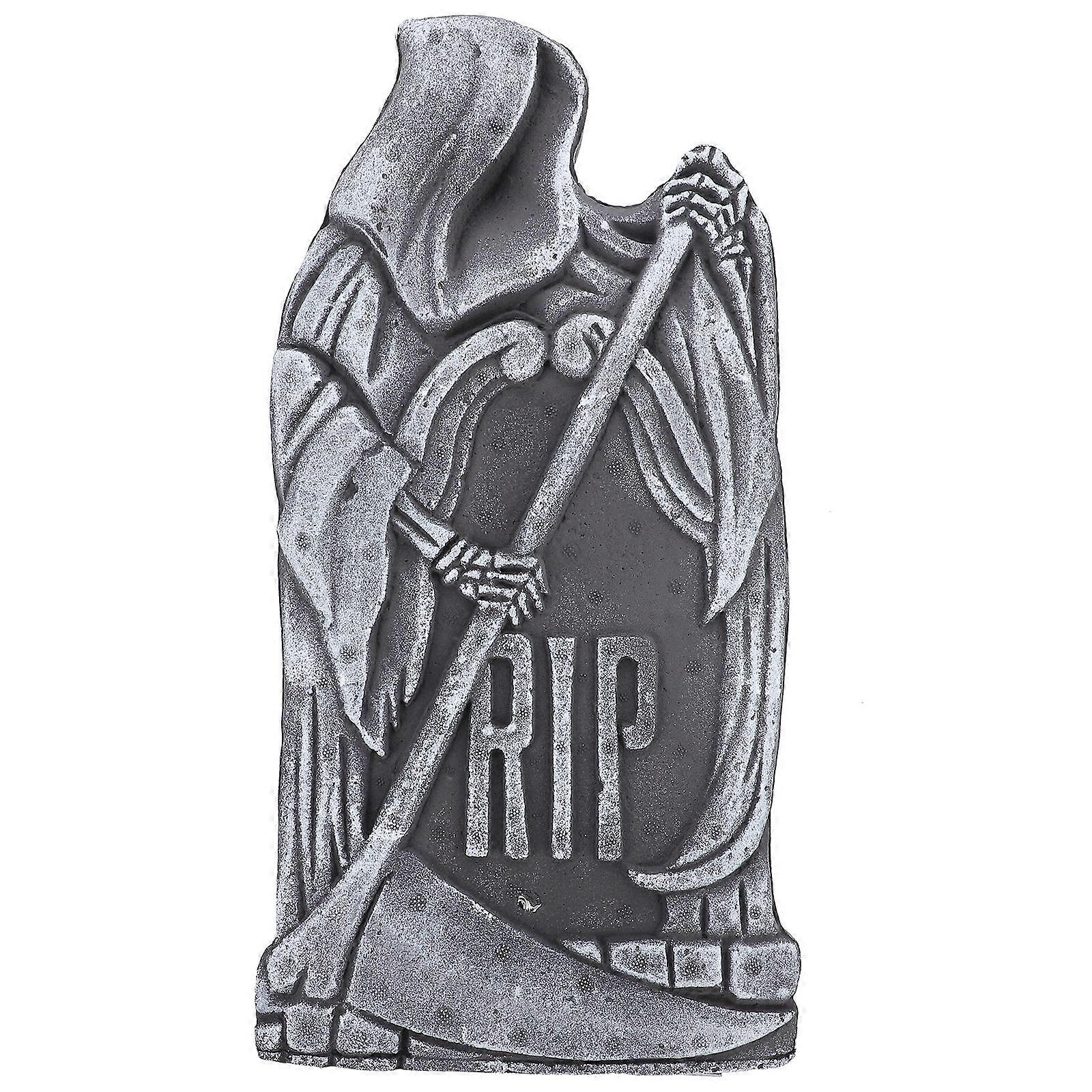Halloween Room Decor Haunted House Figurine Indoor Outdoor Use Realistic Style Dark Grey 1 Set