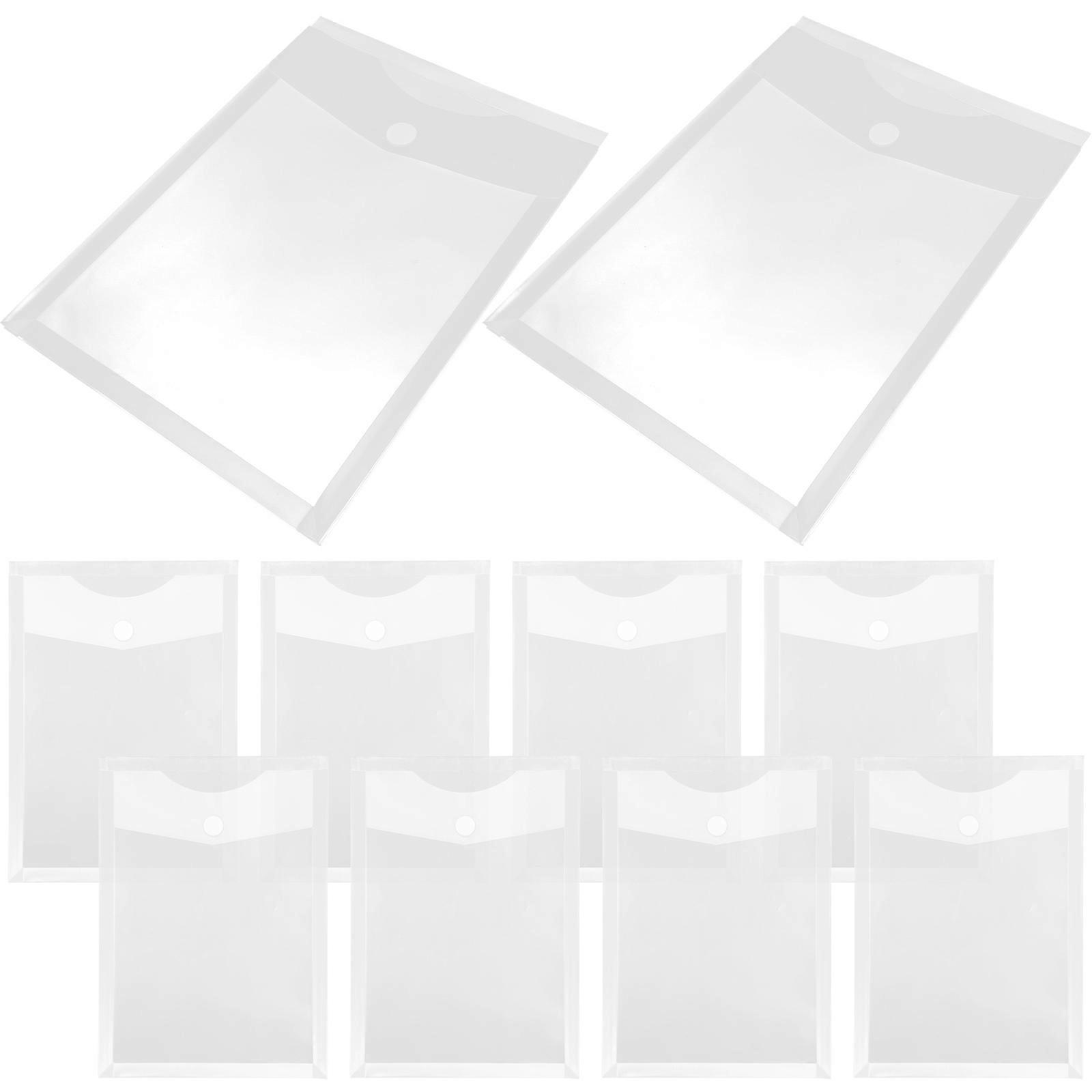 10pcs Durable Document Storage Bags, Lightweight File Pockets for Office, School, Receipts, Bills, and Invoices Organization