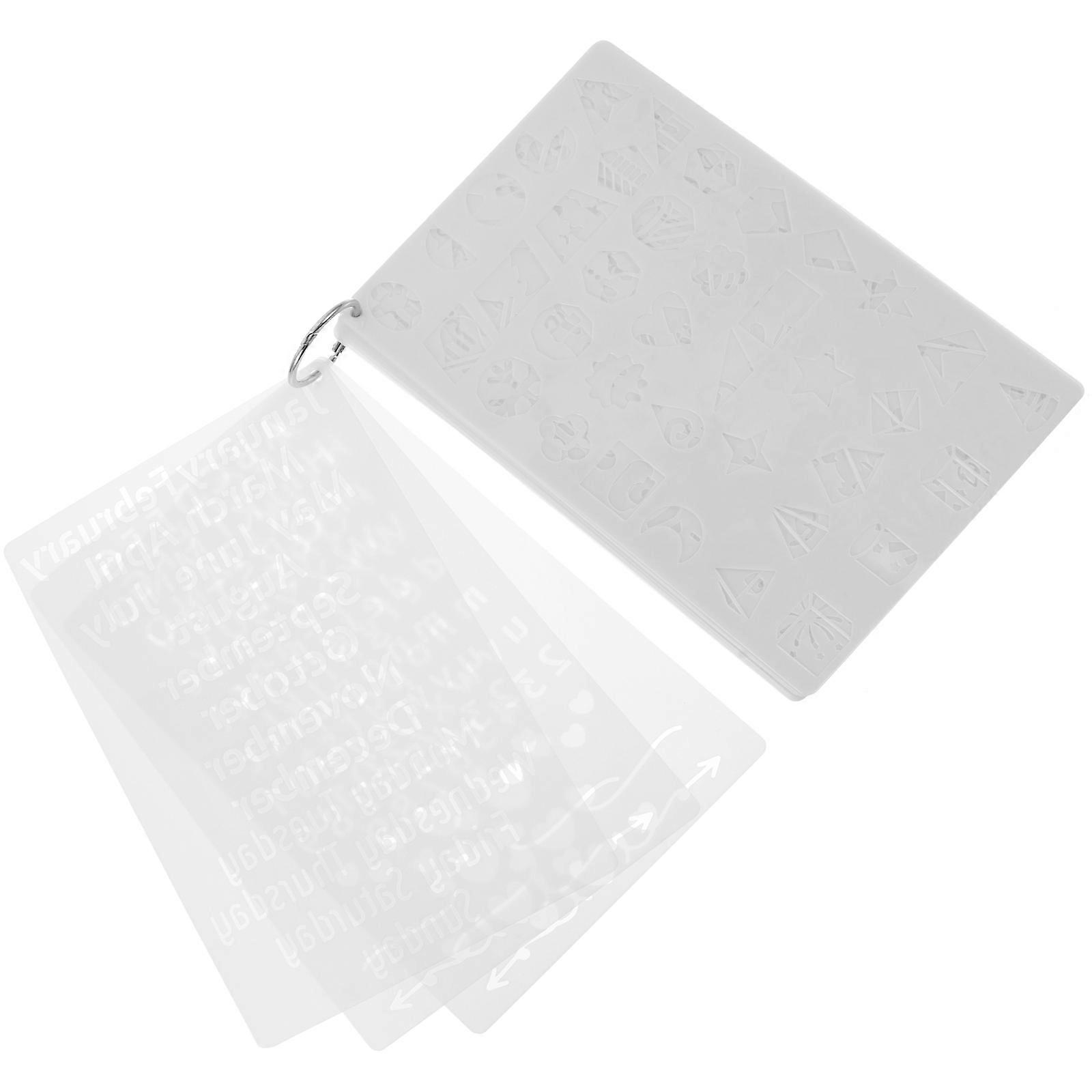 24pcs Hollow Painting Stencils Fashion Drawing Stencils Diy Accessories for Diaries