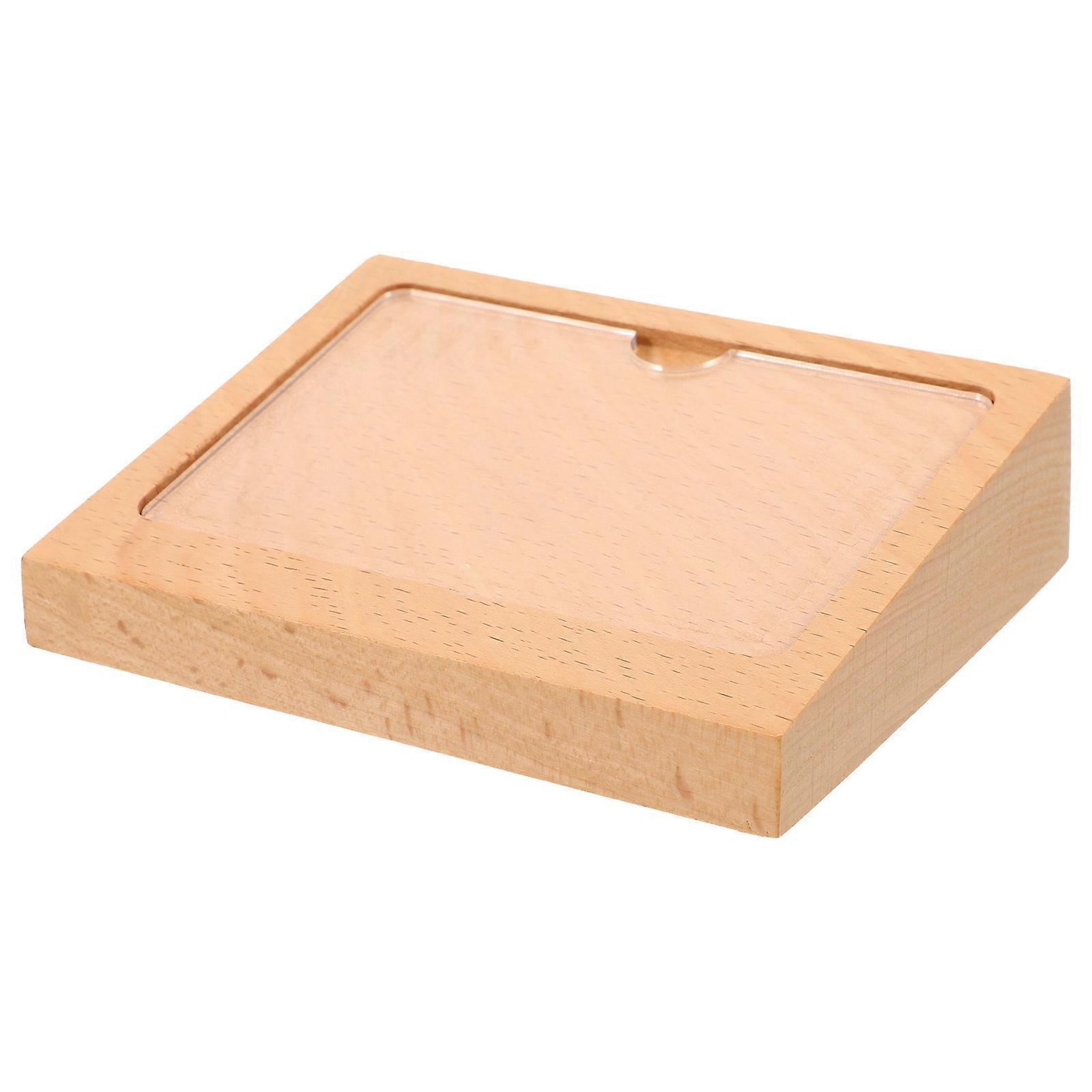 Wooden Table Sign Holder with Panel Price Display Stand for Weddings, Restaurants, Shops, Trade Shows – Versatile Table Number and Name Tag Holder