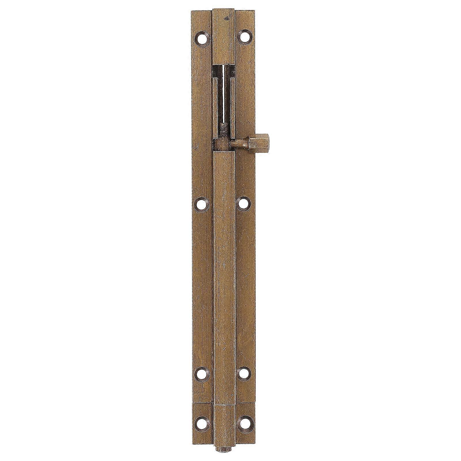 Sliding Lock Latch Copper Door Security Device For Property Managers 6.7X1.2X0.6In Non-Key Sliding Function 1Pcs