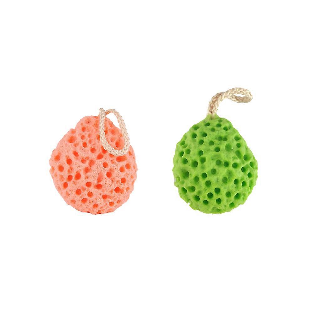 Children Bath Ball Shower Sponge for Exfoliating 2Pcs Durable Soft Material