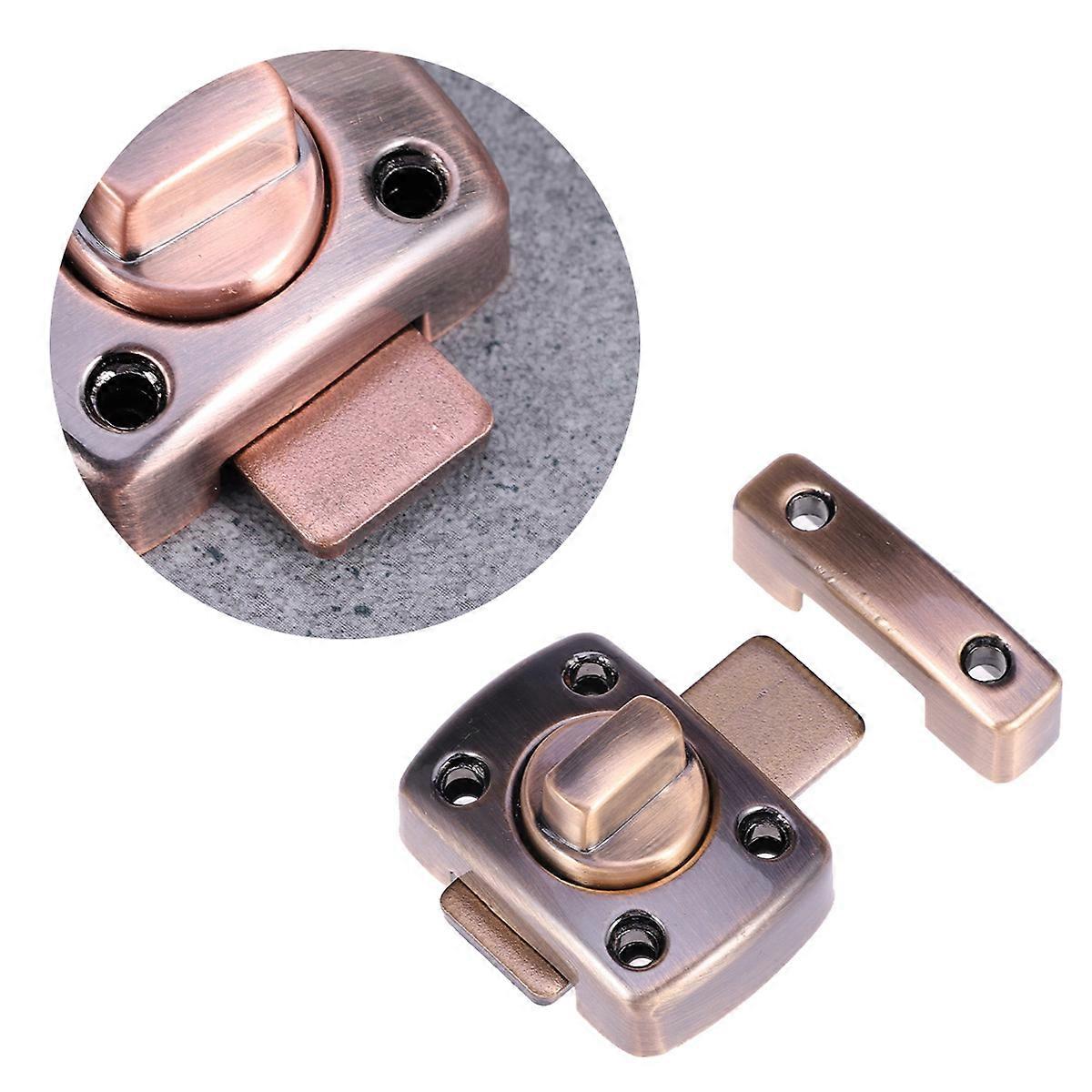 Zinc Alloy Mini Cabinet Lock Safety Pull Latch Thickened Durable Door Window Lock for All Environments Easy Installation with Screws